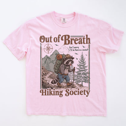 Funny Raccoon Hiking T-shirt