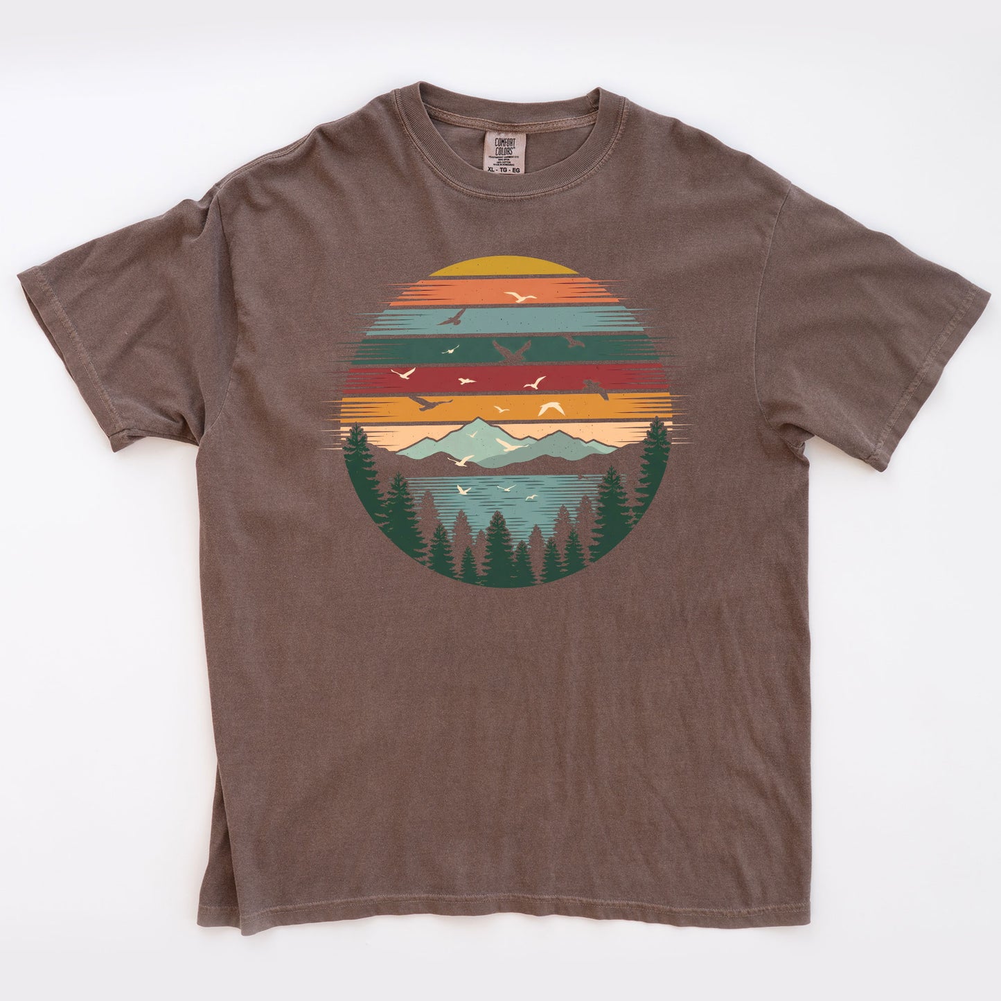 Retro Forest Themed T-shirt