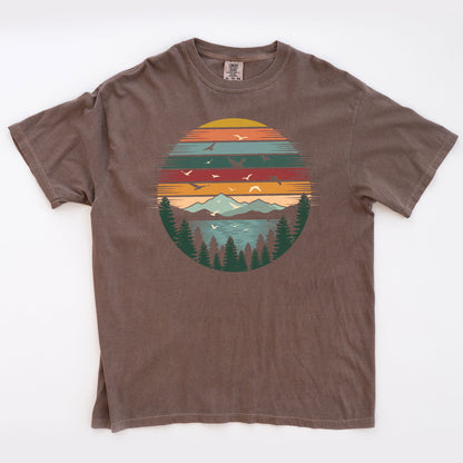 Retro Forest Themed T-shirt