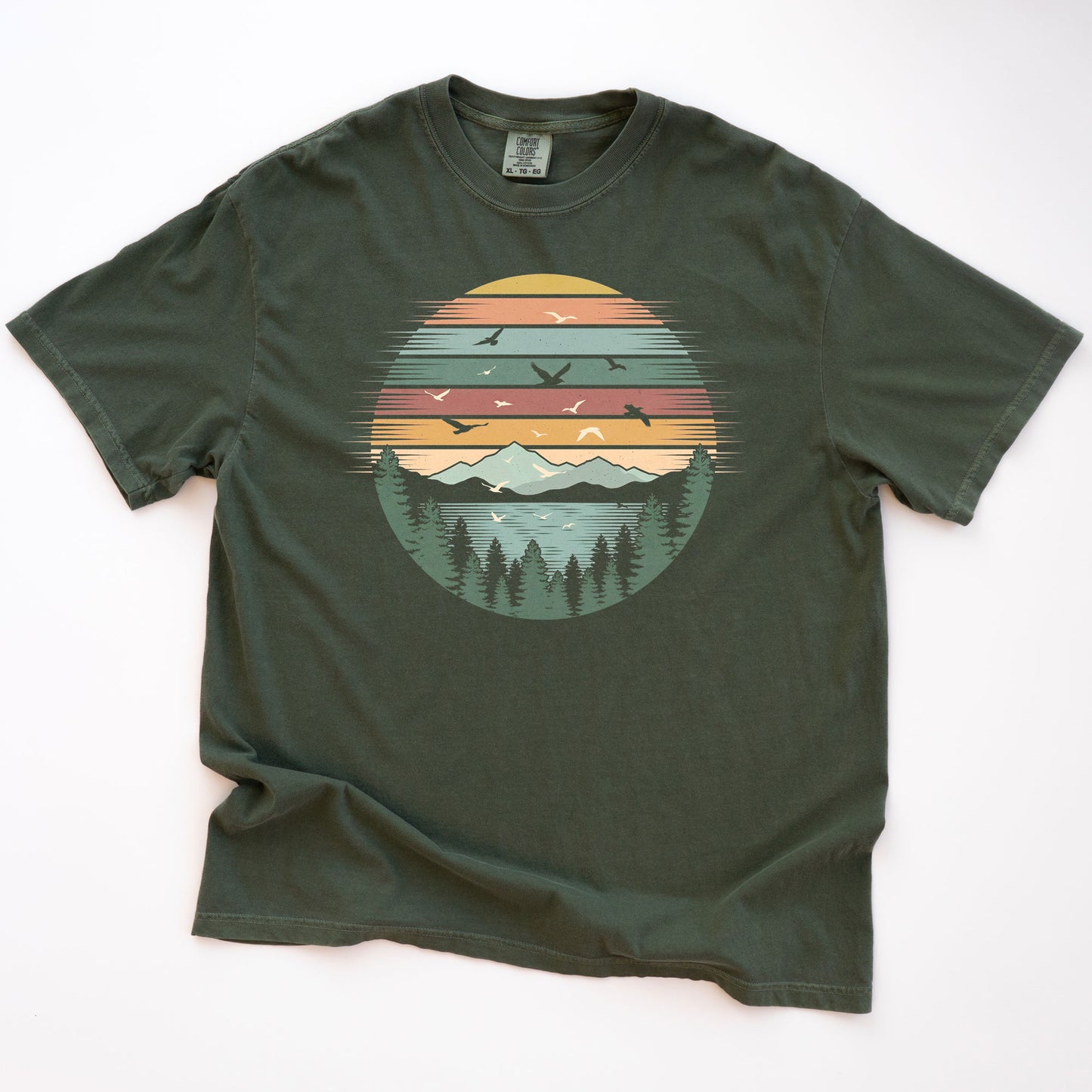 Retro Forest Themed T-shirt
