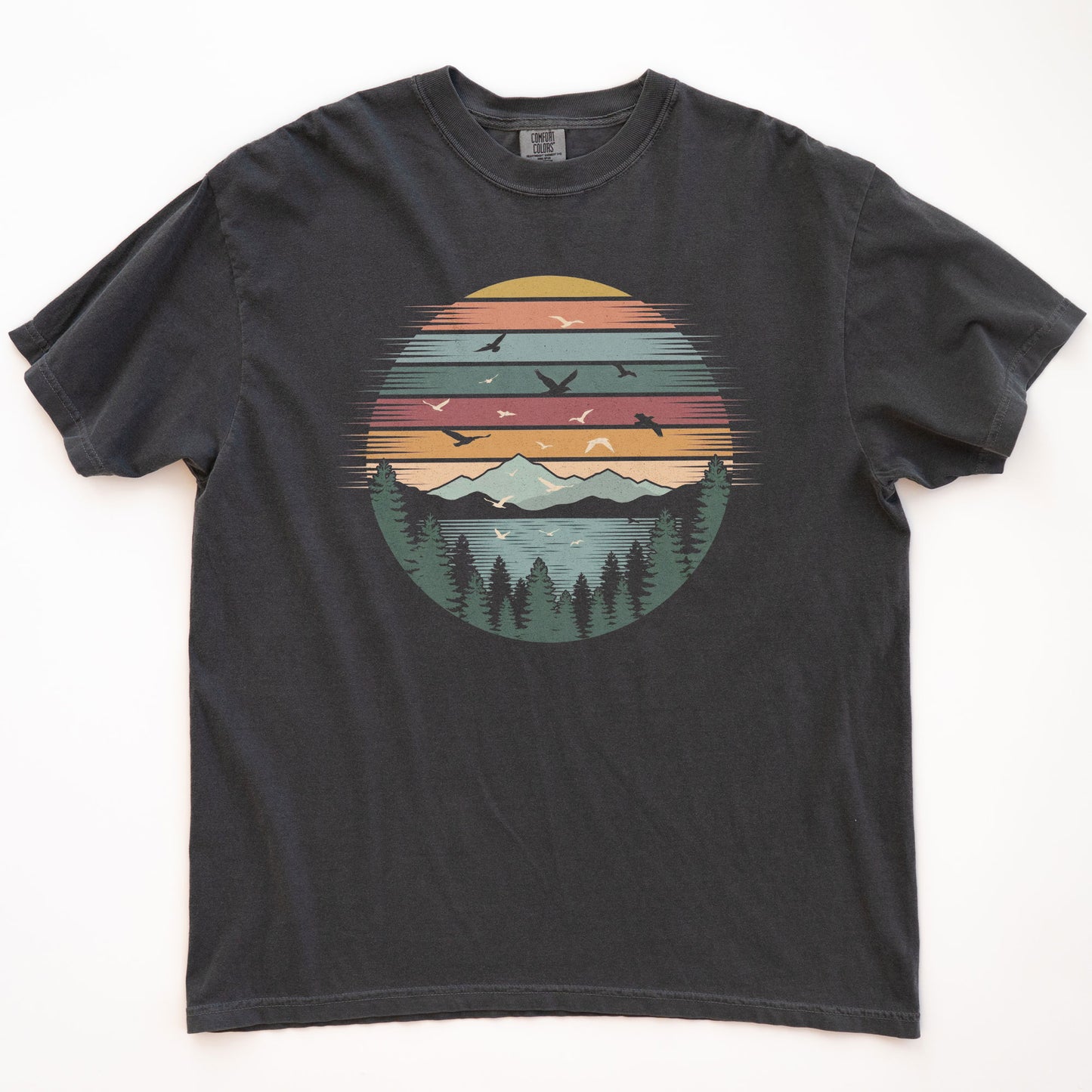 Retro Forest Themed T-shirt