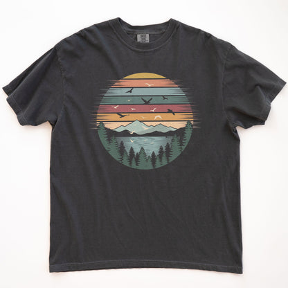 Retro Forest Themed T-shirt