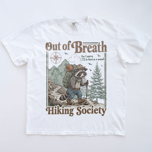 Funny Raccoon Hiking T-shirt