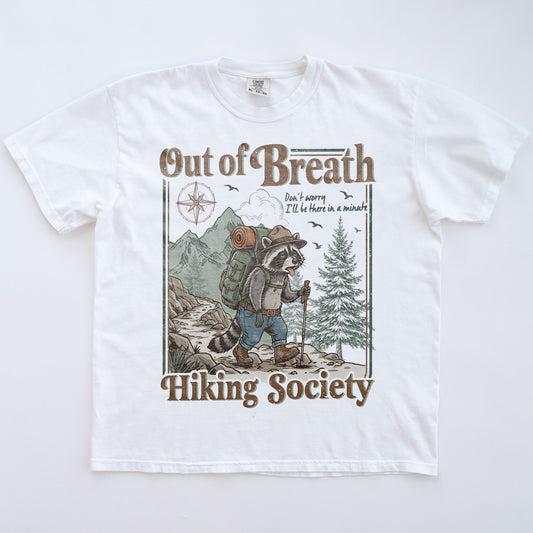 Funny Raccoon Hiking T-shirt